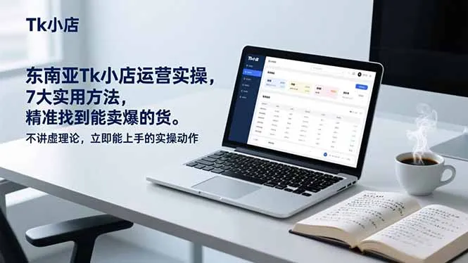 东南亚Tk小店运营实操,7大实用方法,精准找到能卖爆的货。不讲虚理论,立即能上手的实操动作