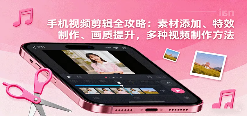 手机视频剪辑全攻略：素材添加、特效制作、画质提升，多种视频制作方法