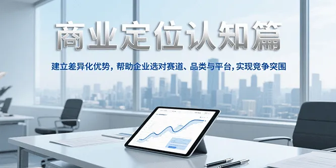 商业定位认知，建立差异化优势，帮助企业选对赛道、品类与平台，实现竞争突围