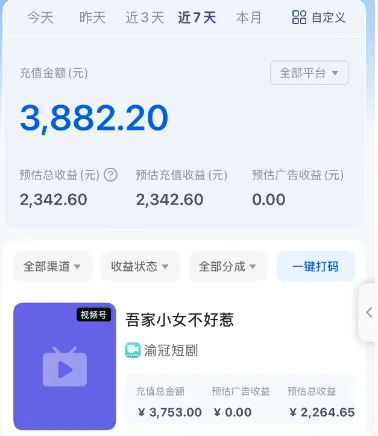 短剧搬砖新玩法，软件批量二创剪辑，7天赚了3800，赶紧做起来【附软件】
